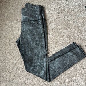 Alo Yoga Crackle Metallic Full Length Legging